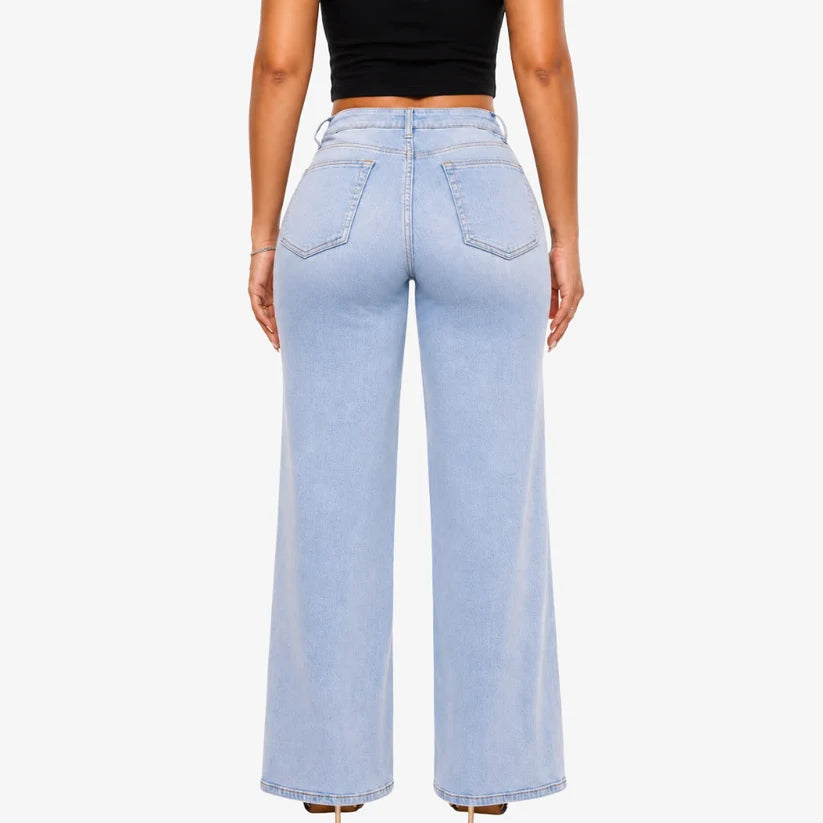 BBL Wide Leg Jeans Mid Rise