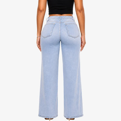 BBL Wide Leg Jeans Mid Rise