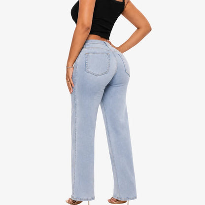 BBL Wide Leg Jeans Mid Rise