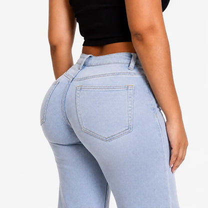 BBL Wide Leg Jeans Mid Rise