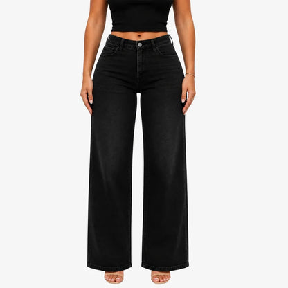 BBL Wide Leg Jeans Mid Rise